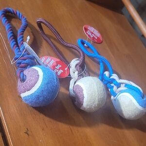 Dog Rope Toys with Tennis Balls